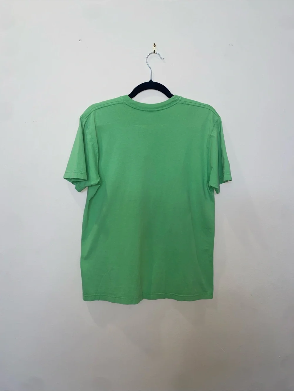 Metal Pacifist Band Green Graphic Tee with Tattooed Pinup Girl